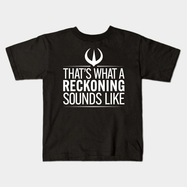 Andor Reckoning Kids T-Shirt by pmcmanndesign